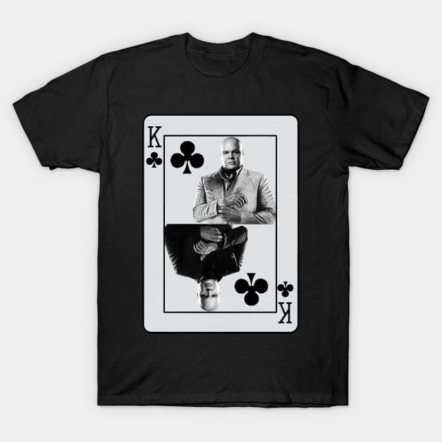 KING OF CLUBS PLAYING CARD "THE KINGPIN" Vincent D'Onofrio T-Shirt by TSOL Games